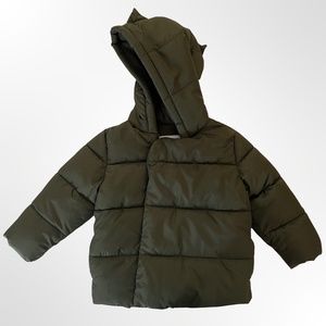 OLD NAVY | DINOSAUR PUFFER JACKET for baby | GREEN | UNISEX | SIZE 18-24M